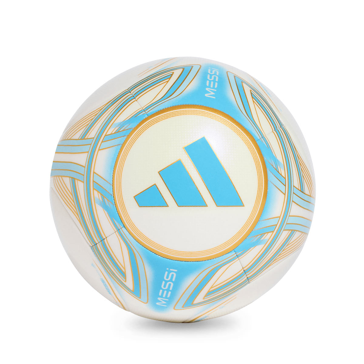 ADIDAS MESSI CLUB BALL - IVORY SEMI BLUE BURST/ICEY BLUE/GOLD MET