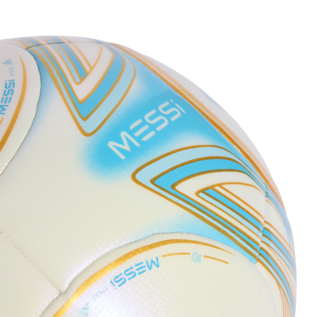 ADIDAS MESSI CLUB BALL - IVORY SEMI BLUE BURST/ICEY BLUE/GOLD MET