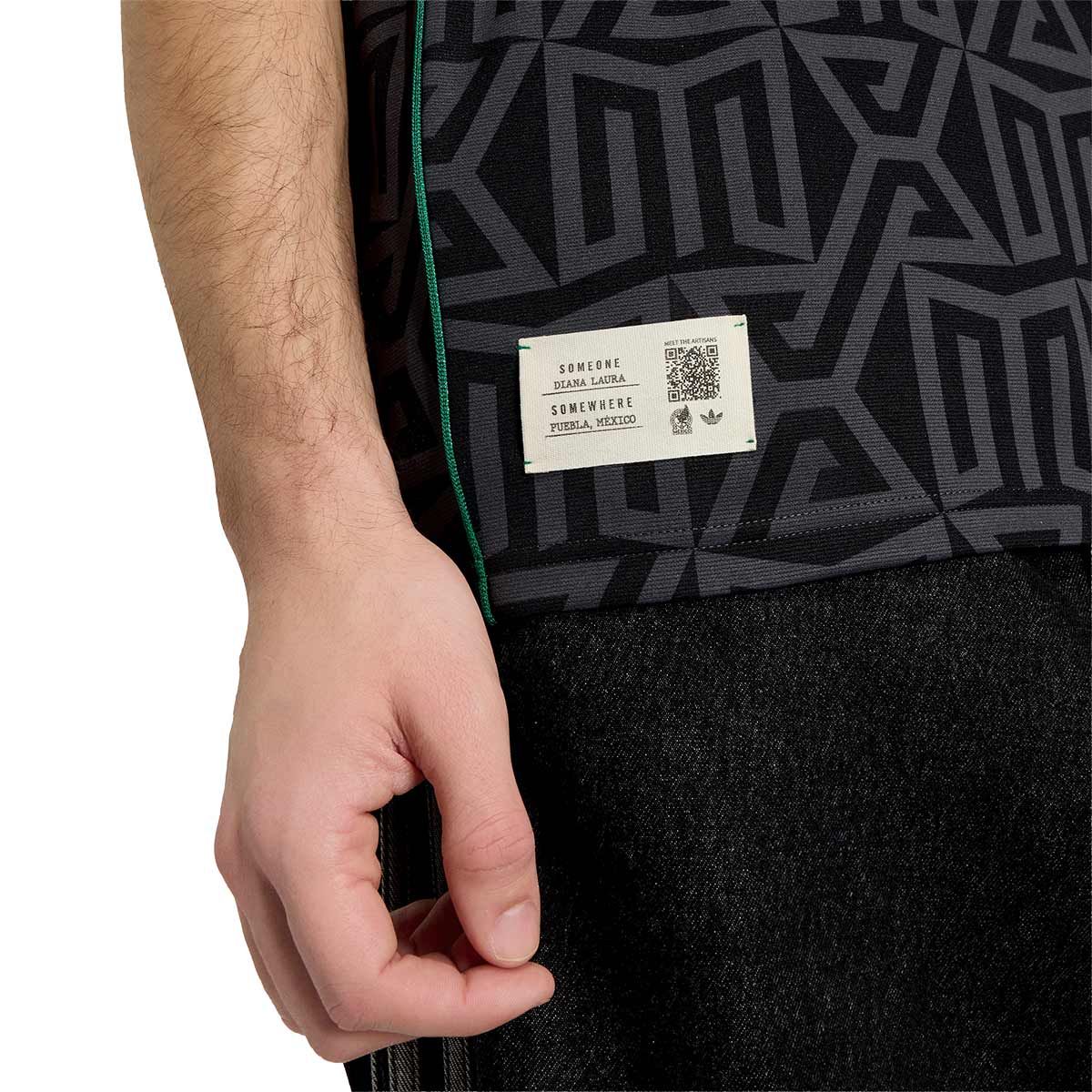 ADIDAS MEXICO X SOMEONE SOMEWHERE LIFESTYLER JERSEY - BLACK/CARBON