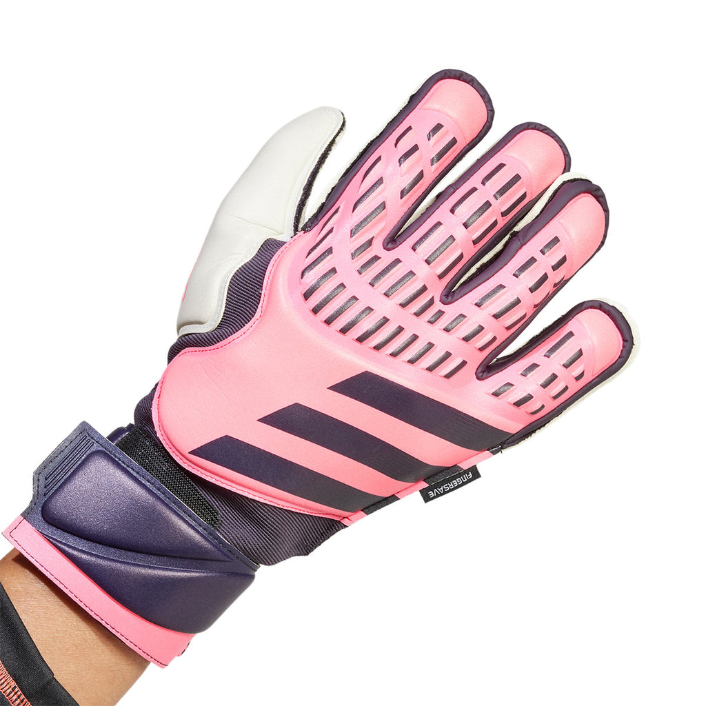 ADIDAS PREDATOR MATCH FINGERSAVE GLOVES - TURBO/AURORA BLACK/TURBO