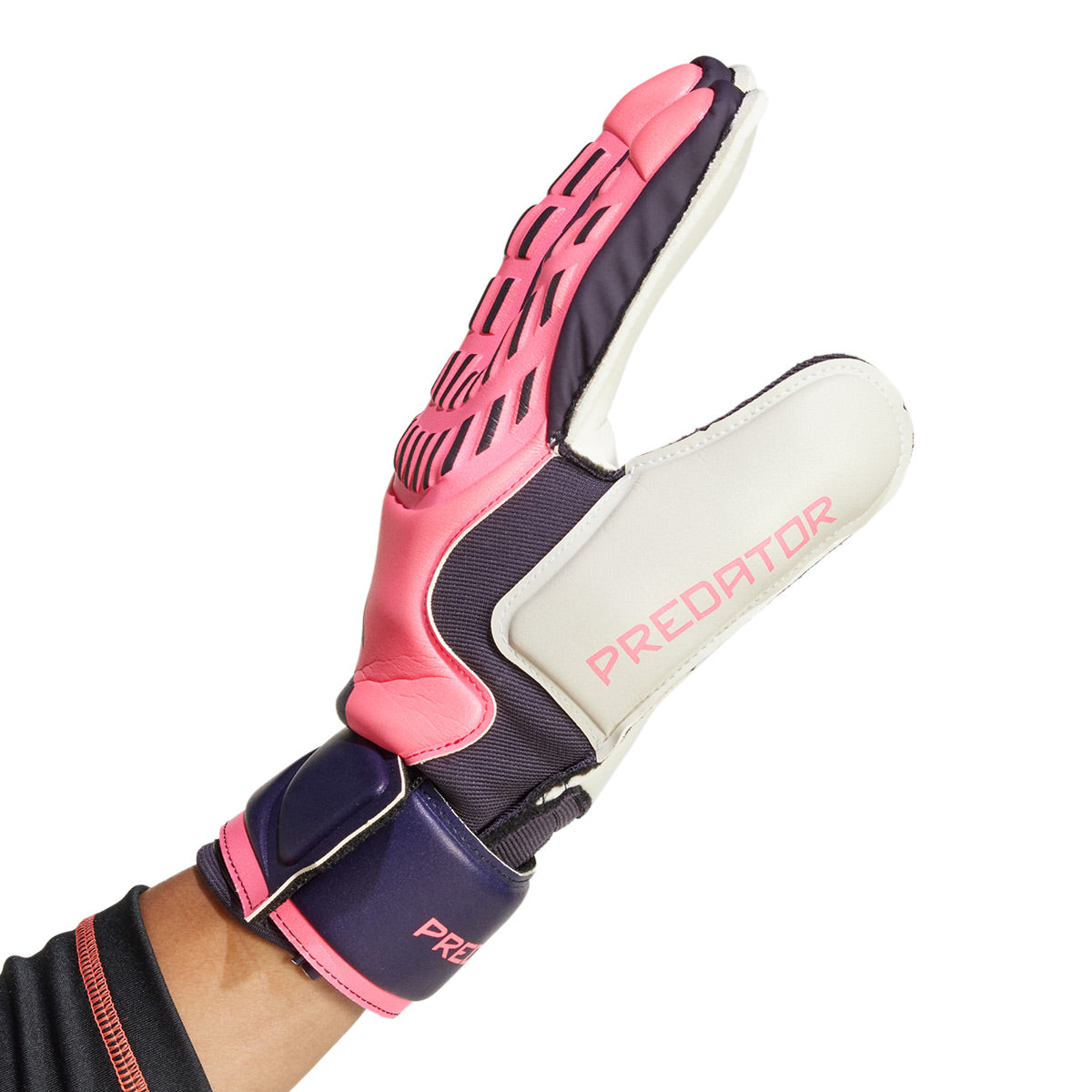 ADIDAS PREDATOR MATCH FINGERSAVE GLOVES - TURBO/AURORA BLACK/TURBO