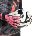 ADIDAS PREDATOR MATCH FINGERSAVE GLOVES - TURBO/AURORA BLACK/TURBO