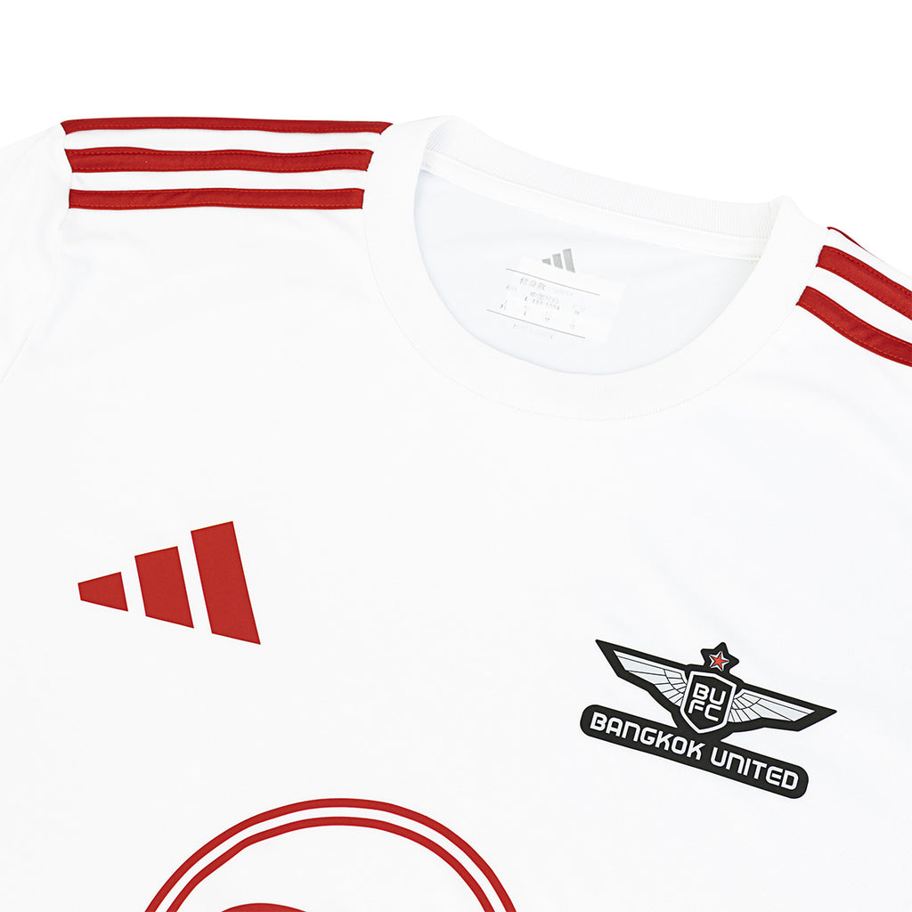 ADIDAS TRUE BANGKOK UNITED 2025/2026 ACL AWAY PLAYER JERSEY - WHITE/RED