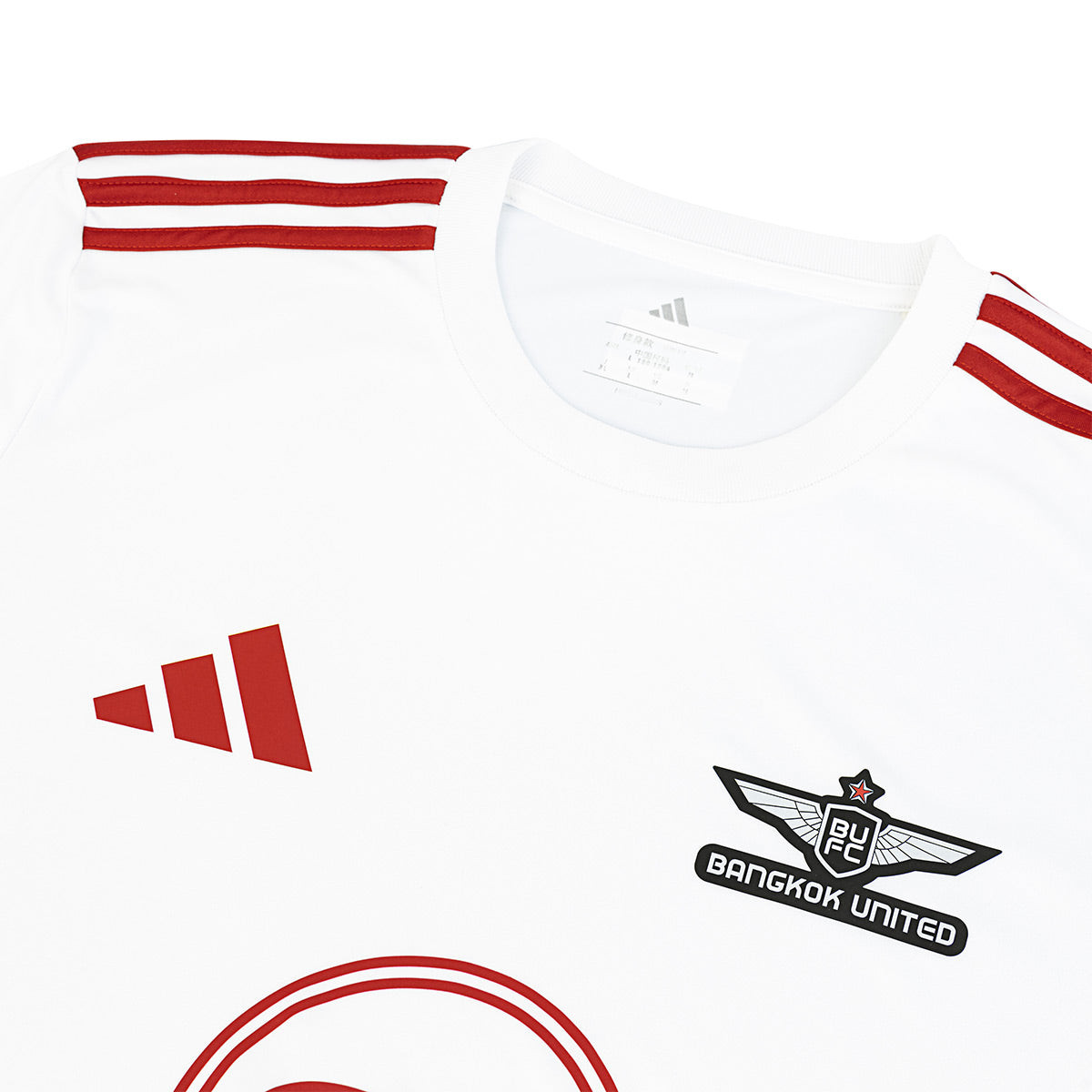 ADIDAS TRUE BANGKOK UNITED 2025/2026 ACL AWAY PLAYER JERSEY - WHITE/RED