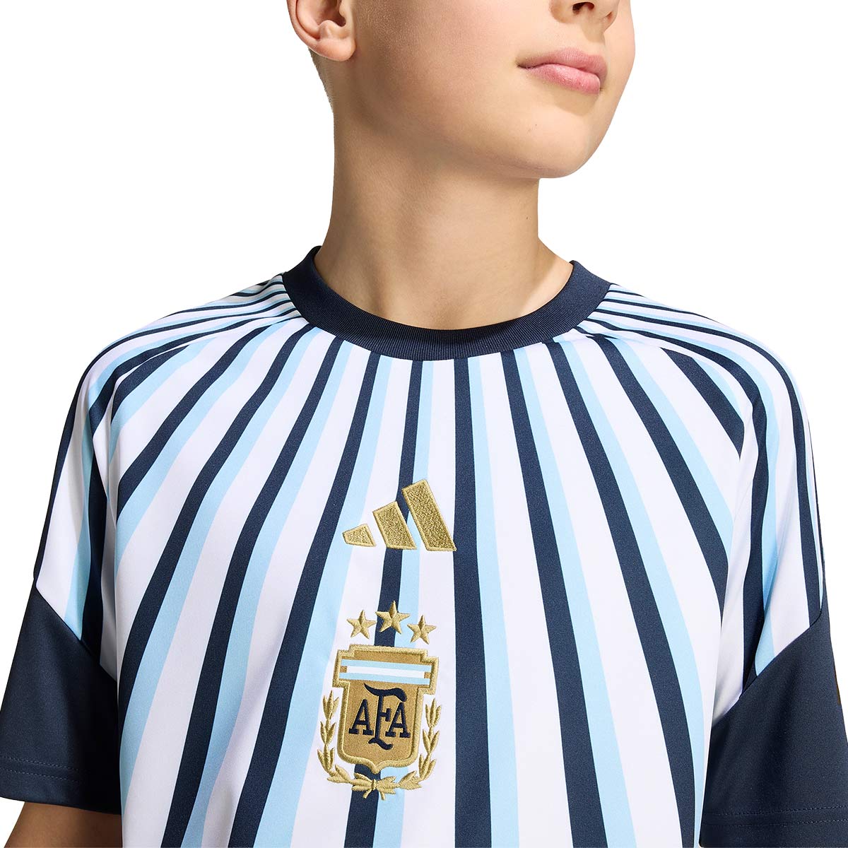 ADIDAS ARGENTINA 2026 HOME KIDS PRE SHIRT - WHITE