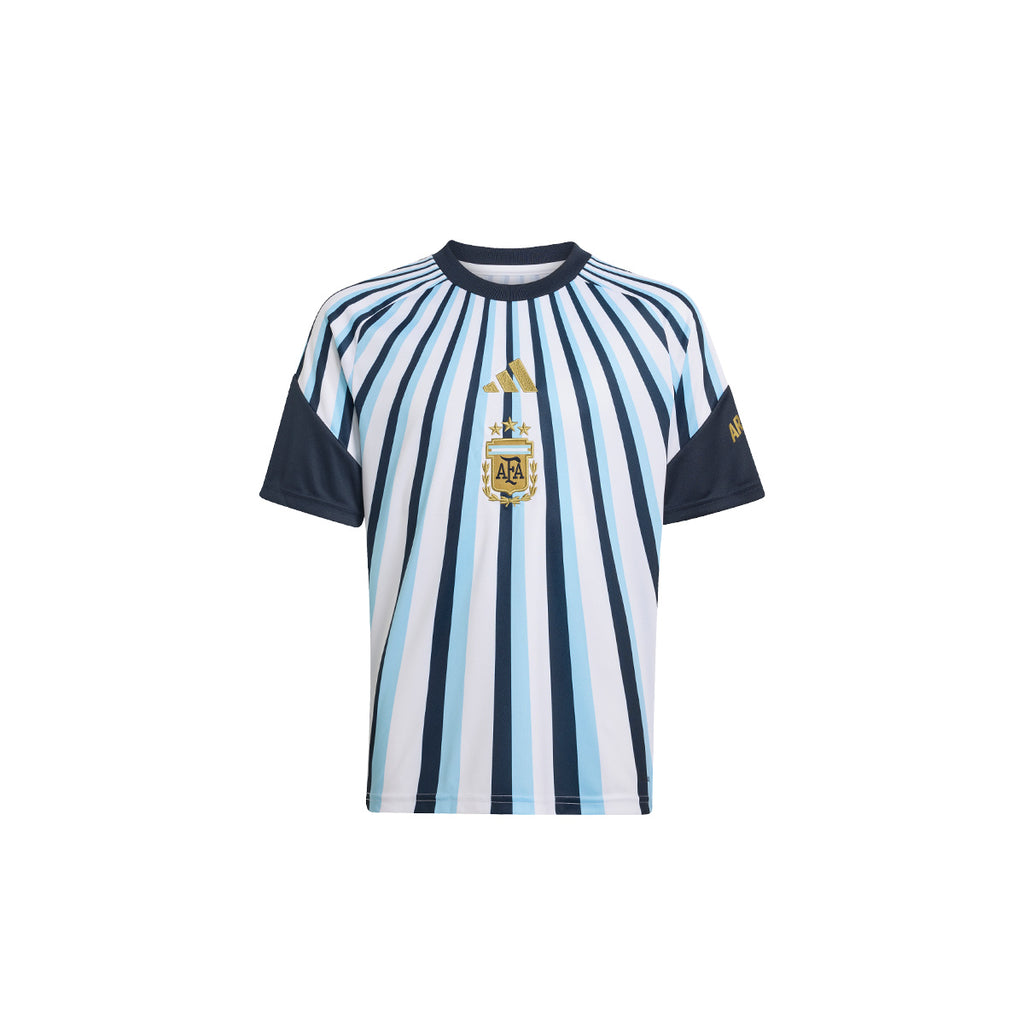 ADIDAS ARGENTINA 2026 HOME KIDS PRE SHIRT - WHITE
