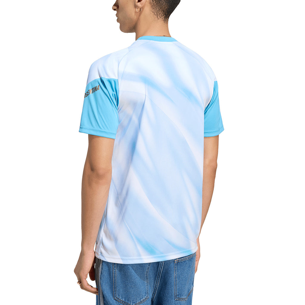 ADIDAS ARGENTINA 2026 MESSI PRE SHIRT - WHITE/LIGHT BLUE