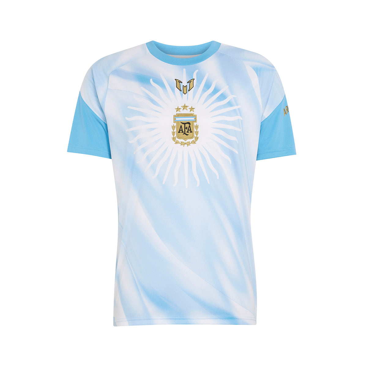 ADIDAS ARGENTINA 2026 MESSI PRE SHIRT - WHITE/LIGHT BLUE