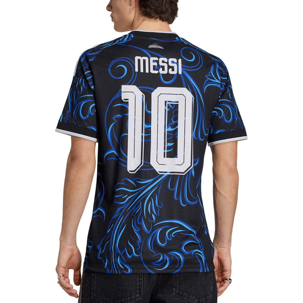 ADIDAS ARGENTINA 2026 AWAY REPLICA JERSEY MESSI#10 - BLACK/LUCID BLUE/BLUE BURST