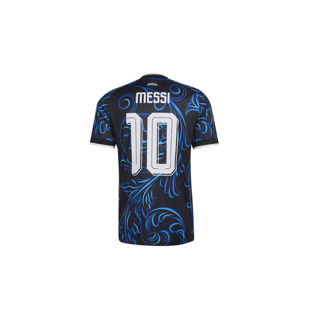 ADIDAS ARGENTINA 2026 AWAY KIDS JERSEY MESSI#10 - BLACK/LUCID BLUE/BLUE BURST