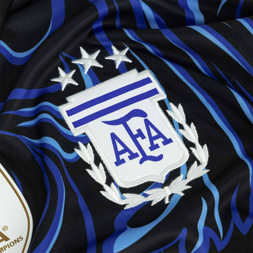ADIDAS ARGENTINA 2026 AWAY KIDS JERSEY MESSI#10 - BLACK/LUCID BLUE/BLUE BURST