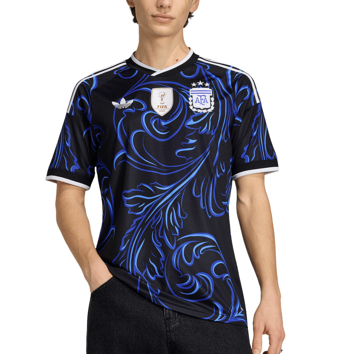 ADIDAS ARGENTINA 2026 AWAY REPLICA JERSEY - BLACK/LUCID BLUE/BLUE BURST