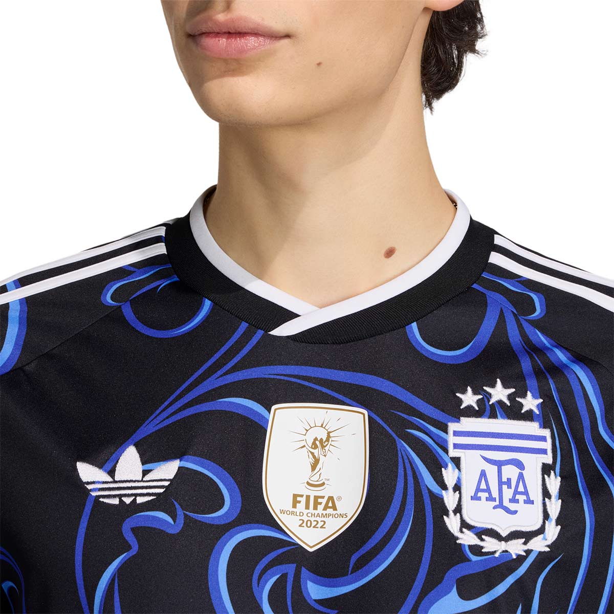 ADIDAS ARGENTINA 2026 AWAY REPLICA JERSEY - BLACK/LUCID BLUE/BLUE BURST