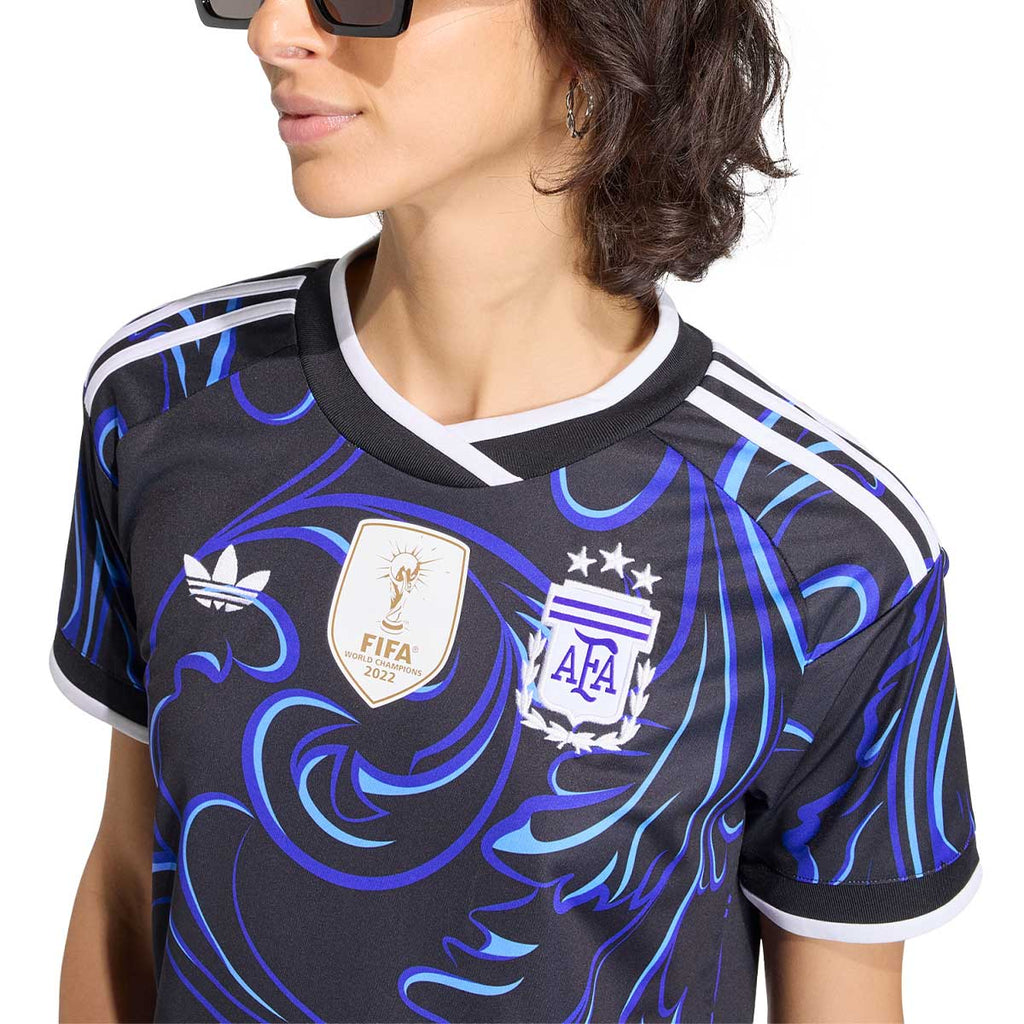 ADIDAS ARGENTINA 2026 AWAY REPLICA WOMEN JERSEY - BLACK/LUCID BLUE/BLUE BURST