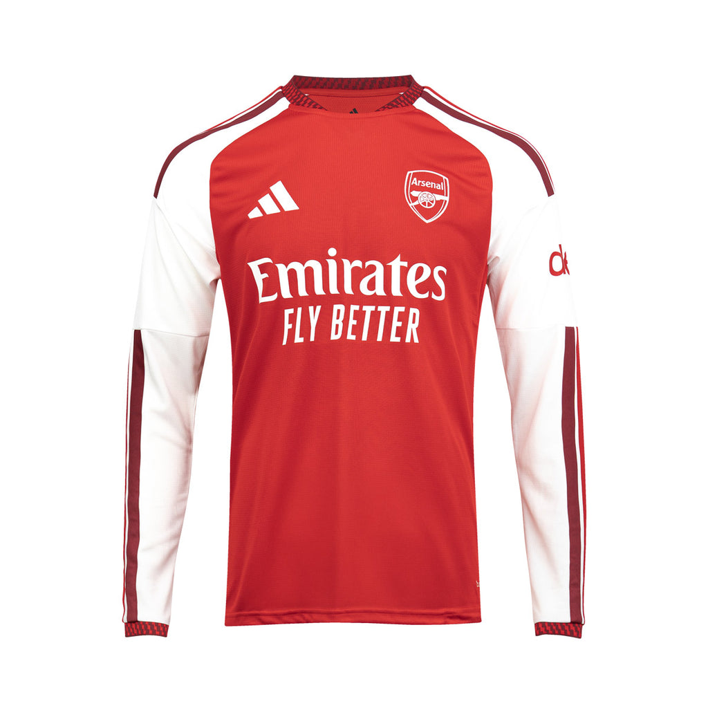 ADIDAS ARSENAL 2026/2027 HOME REPLICA LONG SLEEVE JERSEY - BETTER SCARLET