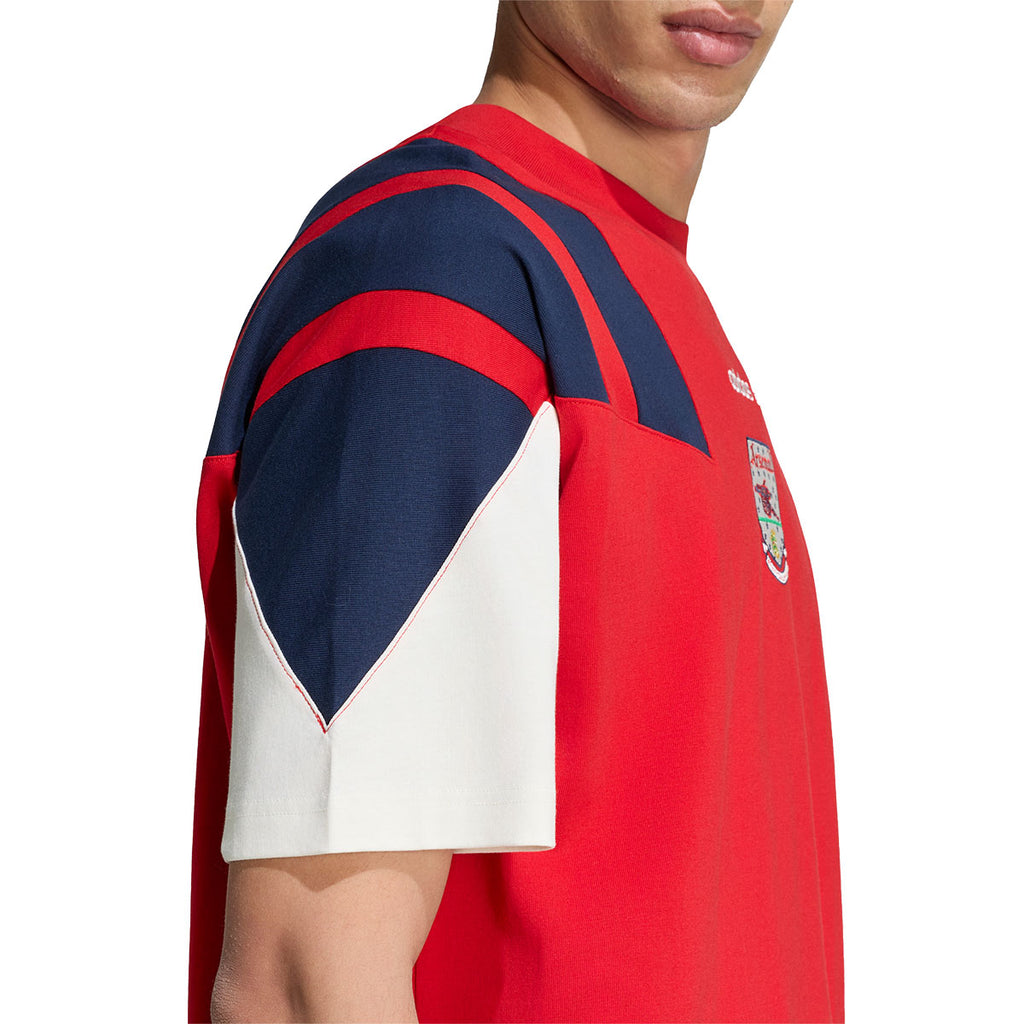 ADIDAS ARSENAL EQT TEE - BETTER SCARLET/OFF WHITE