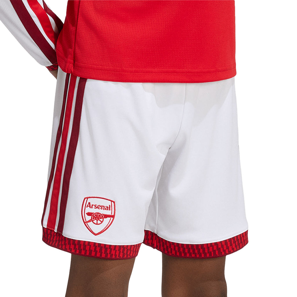 ADIDAS ARSENAL 2026/2027 HOME KIDS SHORTS - WHITE