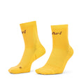ARI TERRY QTR RUNNING SOCKS - MUSTARD/BROWN/MUSTARD