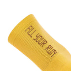 ARI TERRY QTR RUNNING SOCKS - MUSTARD/BROWN/MUSTARD