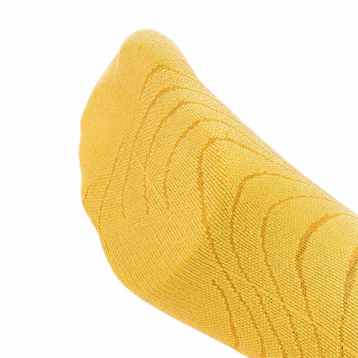 ARI TERRY QTR RUNNING SOCKS - MUSTARD/BROWN/MUSTARD