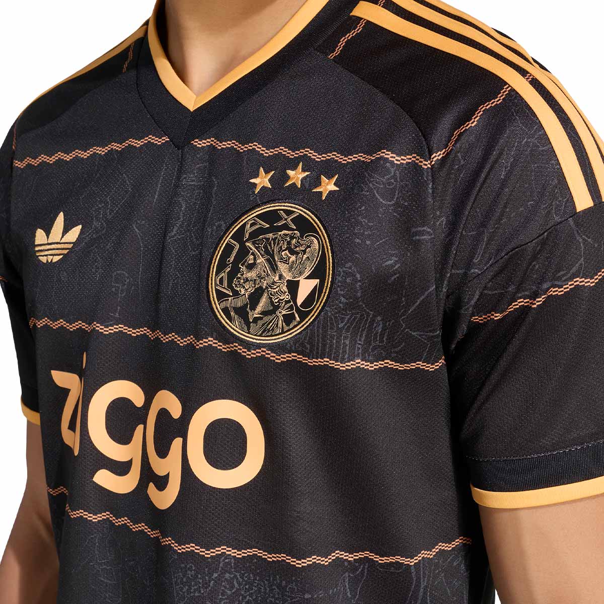 ADIDAS AJAX 2026/2027 AWAY REPLICA JERSEY - BLACK/HAZY ORANGE
