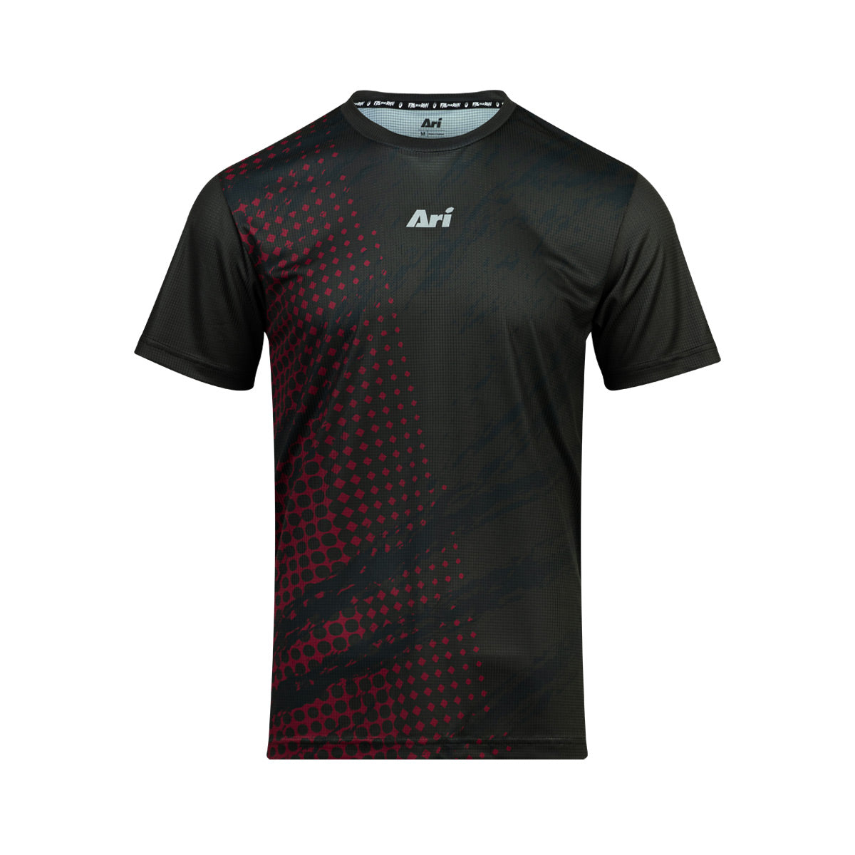 ARI ADEPT BERLIN26 GRAPHIC RUNNING TEE - BLACK/RED/YELLOW