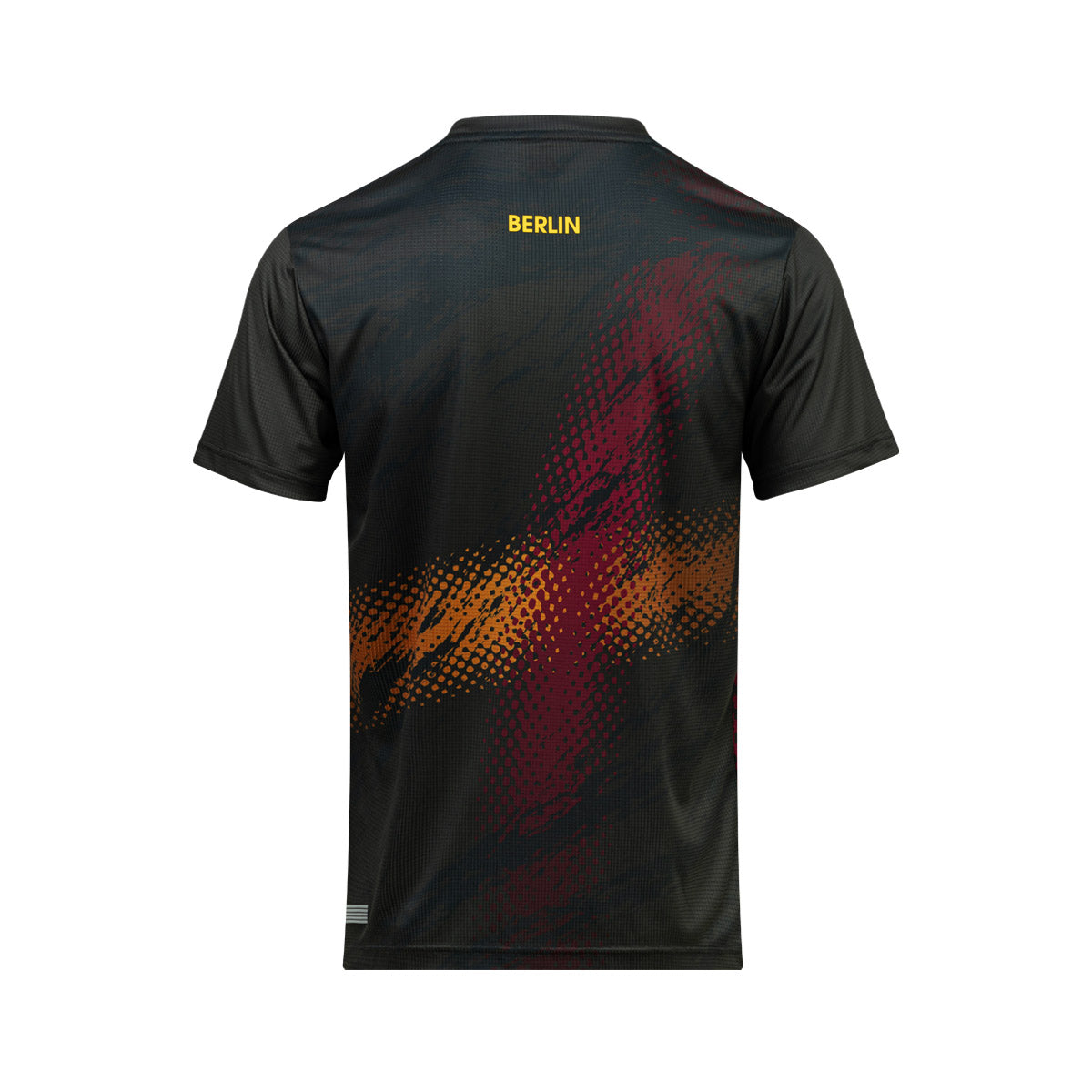 ARI ADEPT BERLIN26 GRAPHIC RUNNING TEE - BLACK/RED/YELLOW