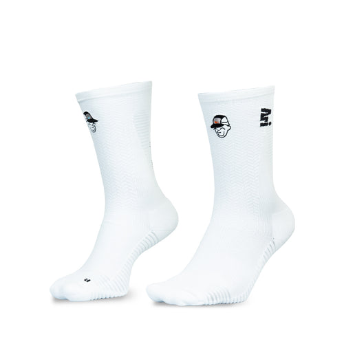 ARI ADEPT RUNNA CREW RUNNING SOCKS 3 PAIRS PACK - WHITE/BLACK/WHITE