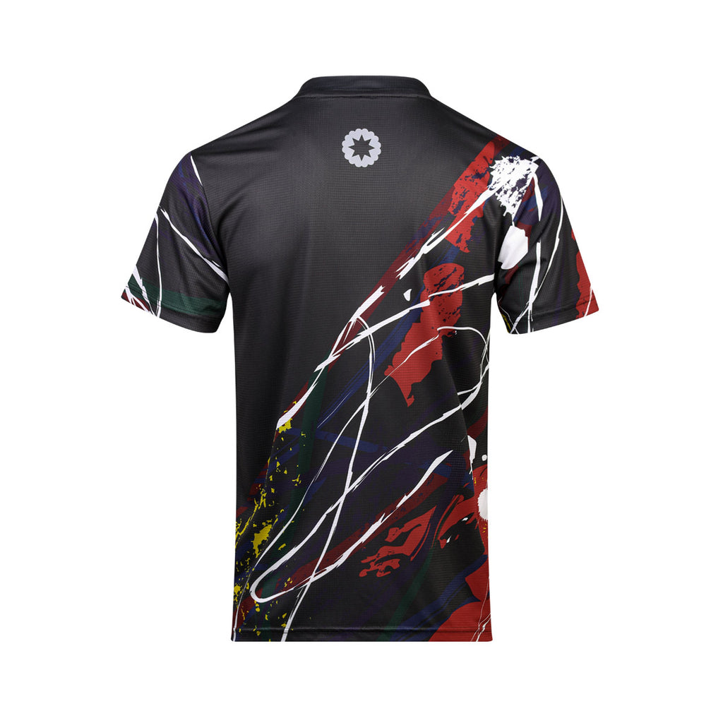 ARI ADEPT UNITY SPLASH GRAPHIC RUNNING TEE - BLACK/WHITE/RED