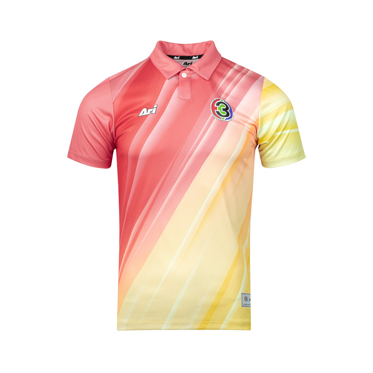 ARI CH3 56ANNIV M PRESS CONFERENCE POLO - PUNCH/TURMERIC YELLOW/WHITE