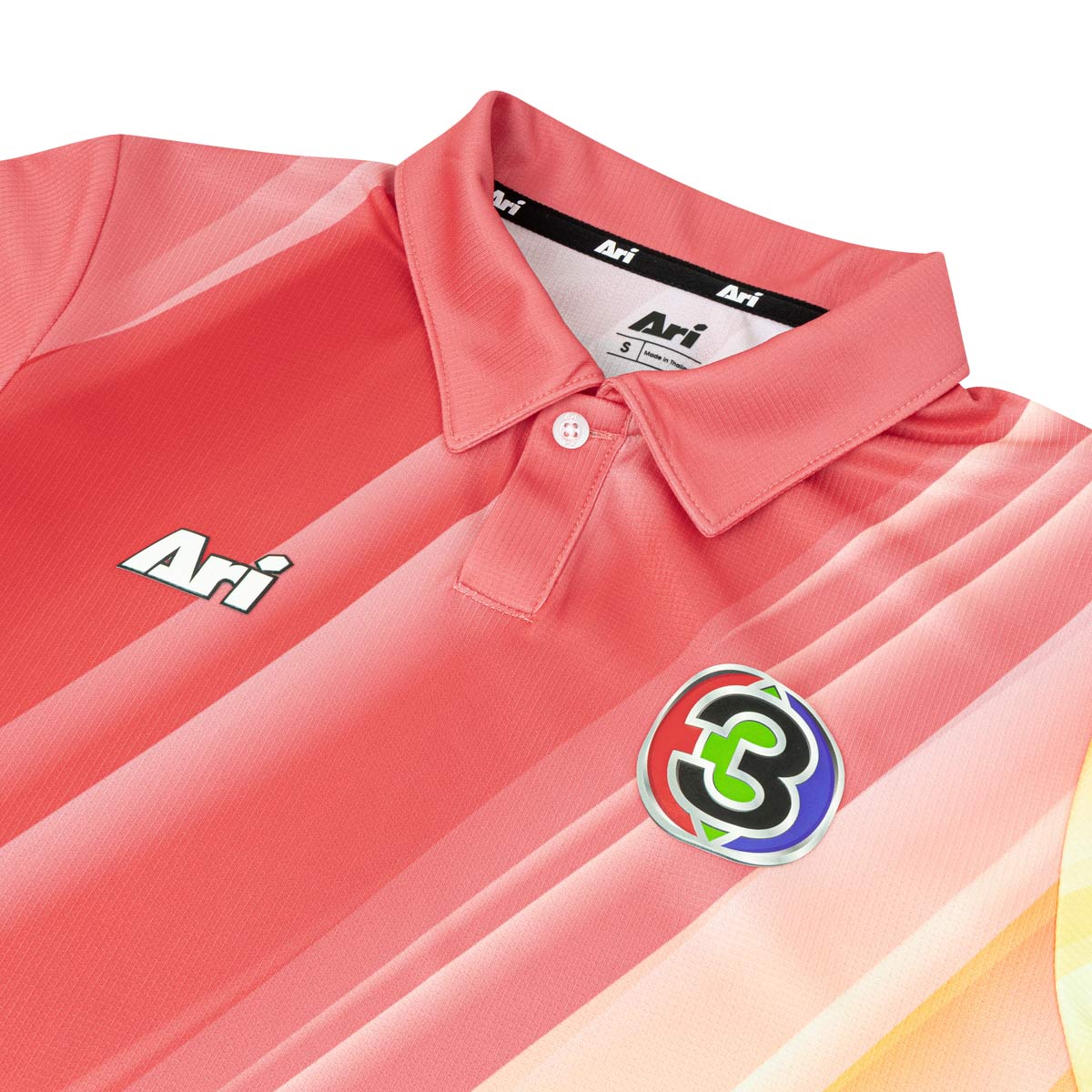 ARI CH3 56ANNIV M PRESS CONFERENCE POLO - PUNCH/TURMERIC YELLOW/WHITE