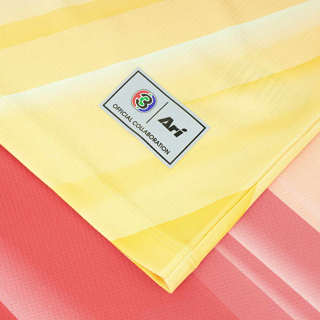 ARI CH3 56ANNIV M PRESS CONFERENCE POLO - PUNCH/TURMERIC YELLOW/WHITE
