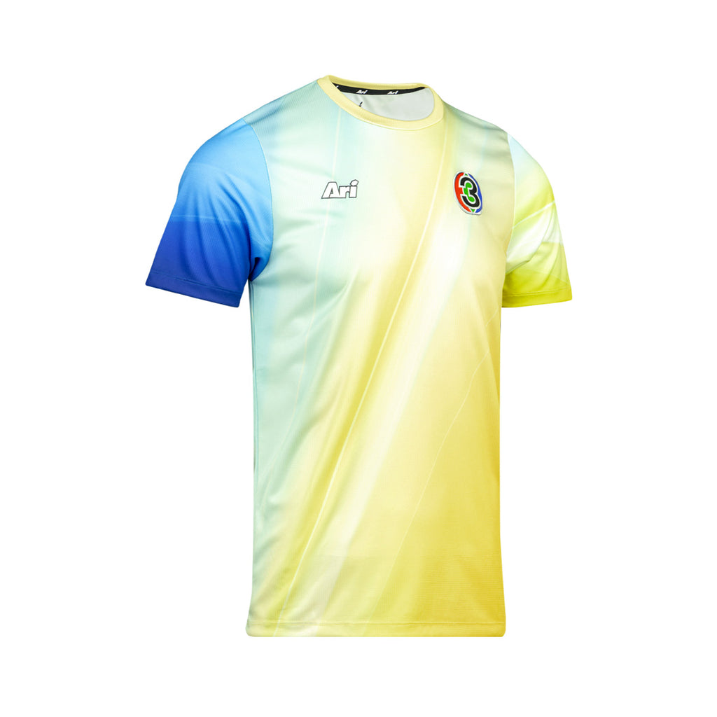 ARI CH3 56ANNIV TURMERIC TEAM FANS JERSEY - TURMERIC YELLOW/SAPPHIRE BLUE/SKY BLUE