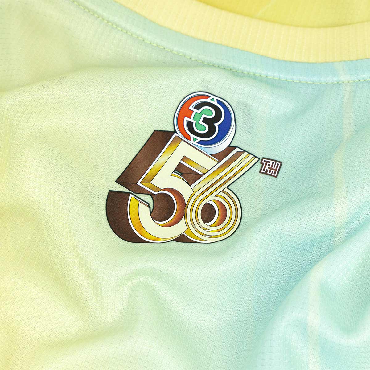 ARI CH3 56ANNIV TURMERIC TEAM FANS JERSEY - TURMERIC YELLOW/SAPPHIRE BLUE/SKY BLUE
