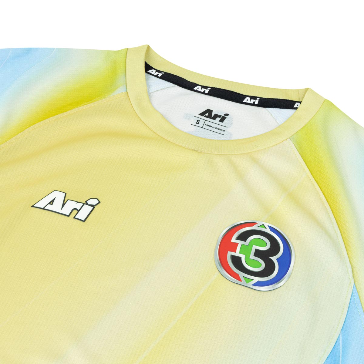 ARI CH3 56ANNIV W TURMERIC TEAM MATCH JERSEY - TURMERIC YELLOW/SAPPHIRE BLUE/SKY BLUE