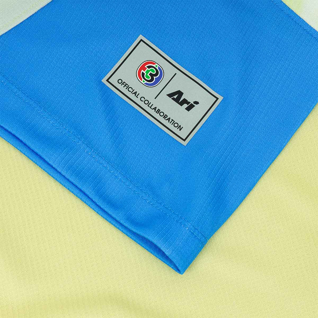 ARI CH3 56ANNIV W TURMERIC TEAM MATCH JERSEY - TURMERIC YELLOW/SAPPHIRE BLUE/SKY BLUE