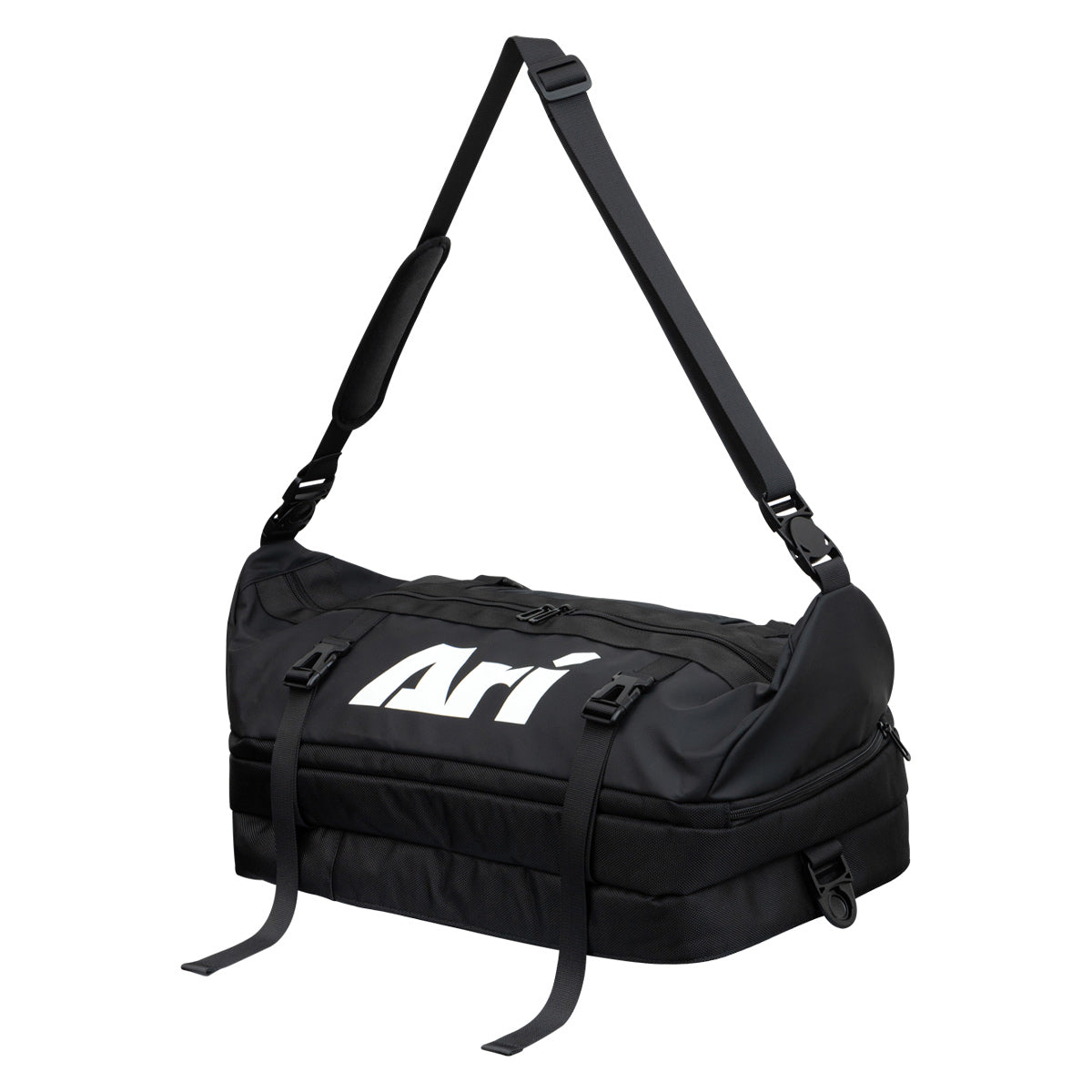ARI ELITE DUFFLE BACKPACK - BLACK/WHITE/BLACK
