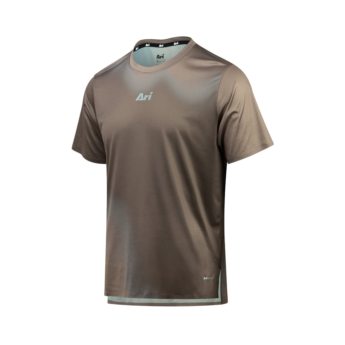 ARI ELITE KOTH TRAIL RUNNING TEE - BROWN/BLACK/SILVER
