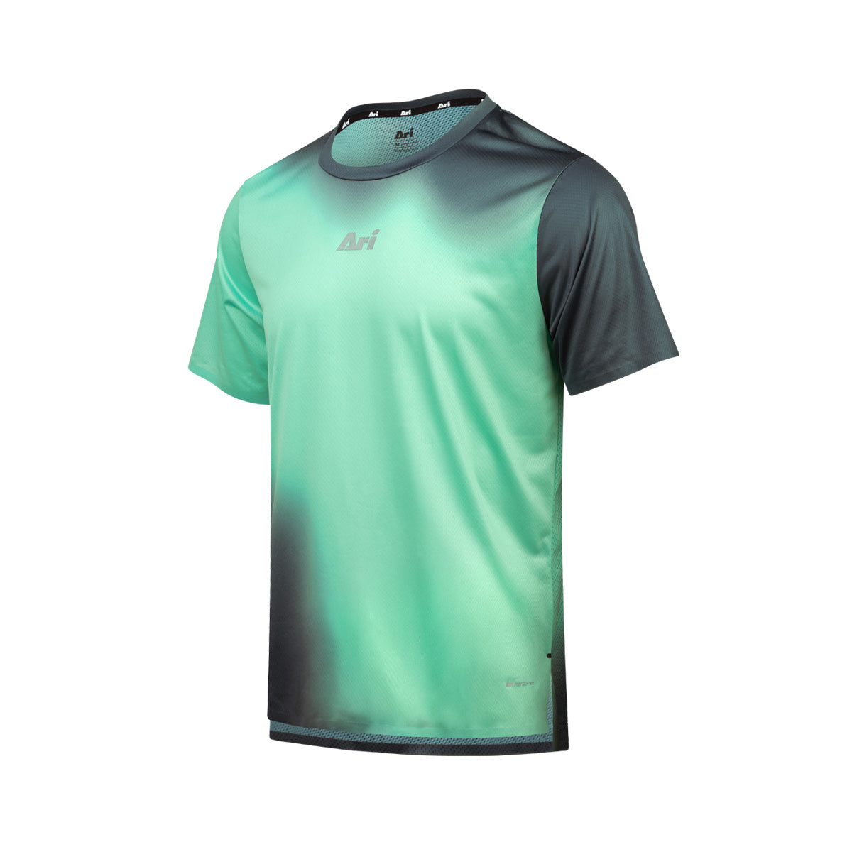 ARI ELITE KOTH TRAIL RUNNING TEE - GREEN/BROWN/SILVER