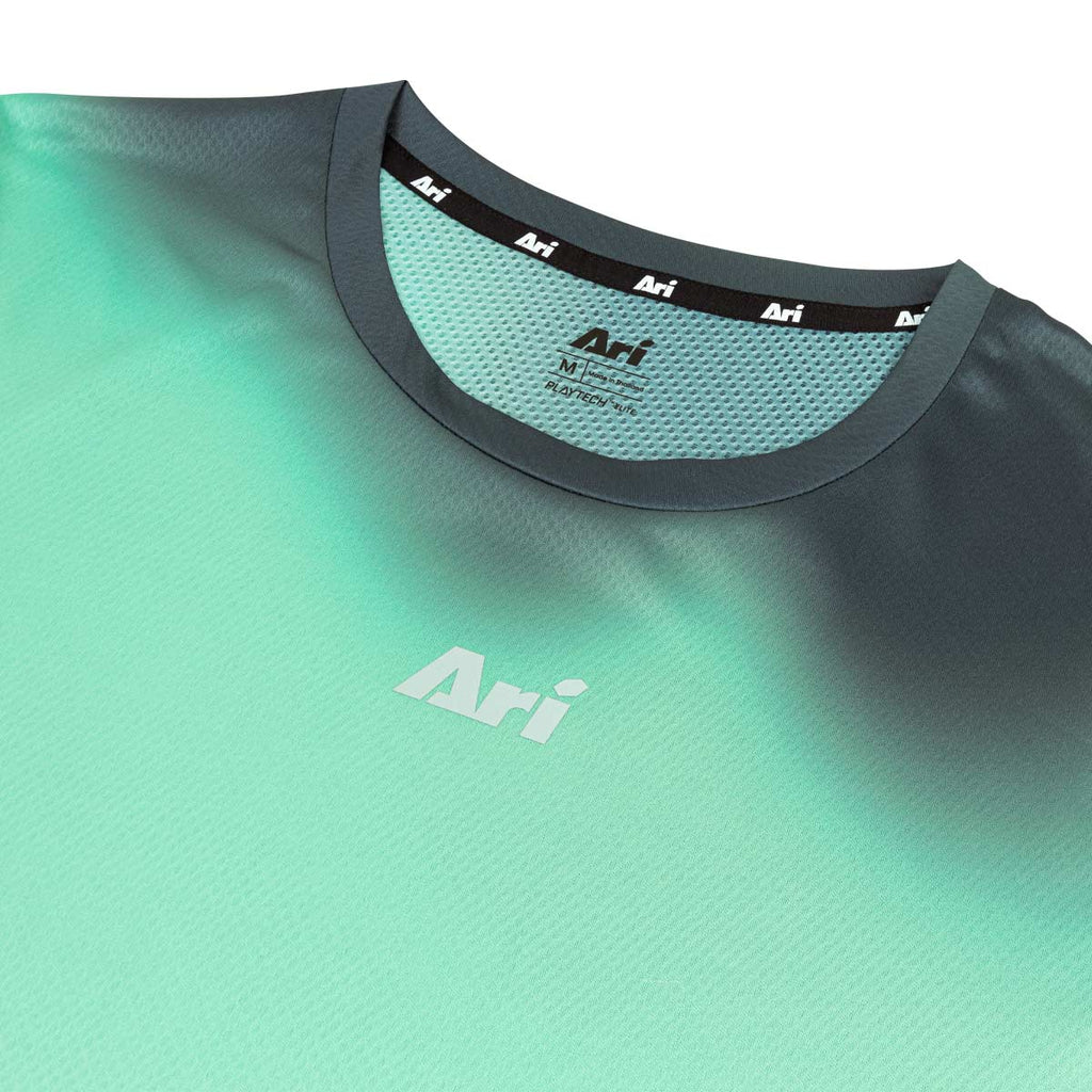 ARI ELITE KOTH TRAIL RUNNING TEE - GREEN/BROWN/SILVER