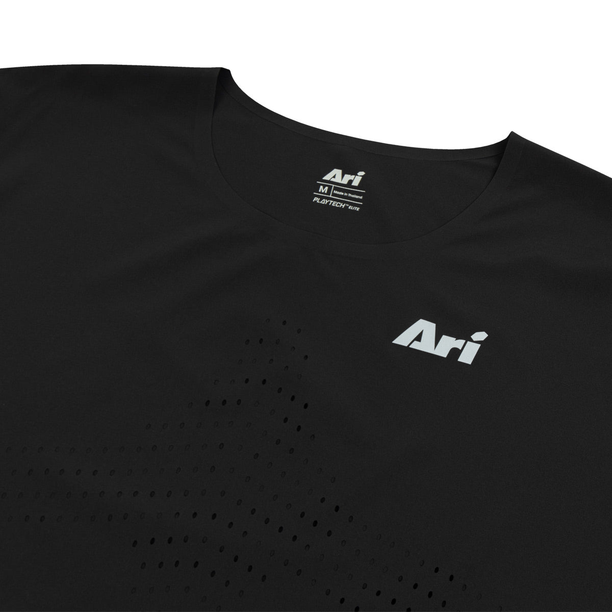 ARI ELITE SFORCE ULTRALIGHT RUNNING TEE - BLACK/BLACK/SILVER