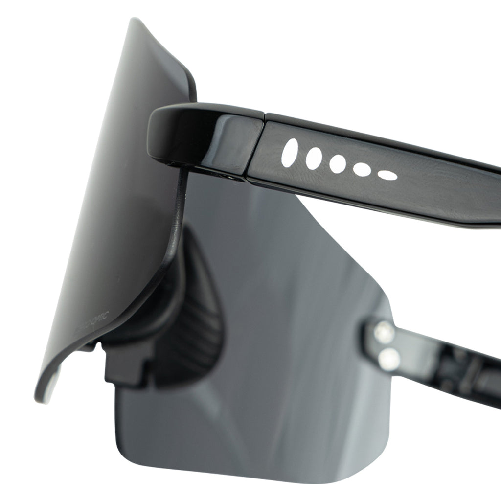ARI ELITE ZERO OPTIC RUNNING SUNGLASSES - BLACK/BLACK/SILVER