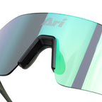 ARI ELITE ZERO OPTIC RUNNING SUNGLASSES - GREEN/BLACK/SILVER