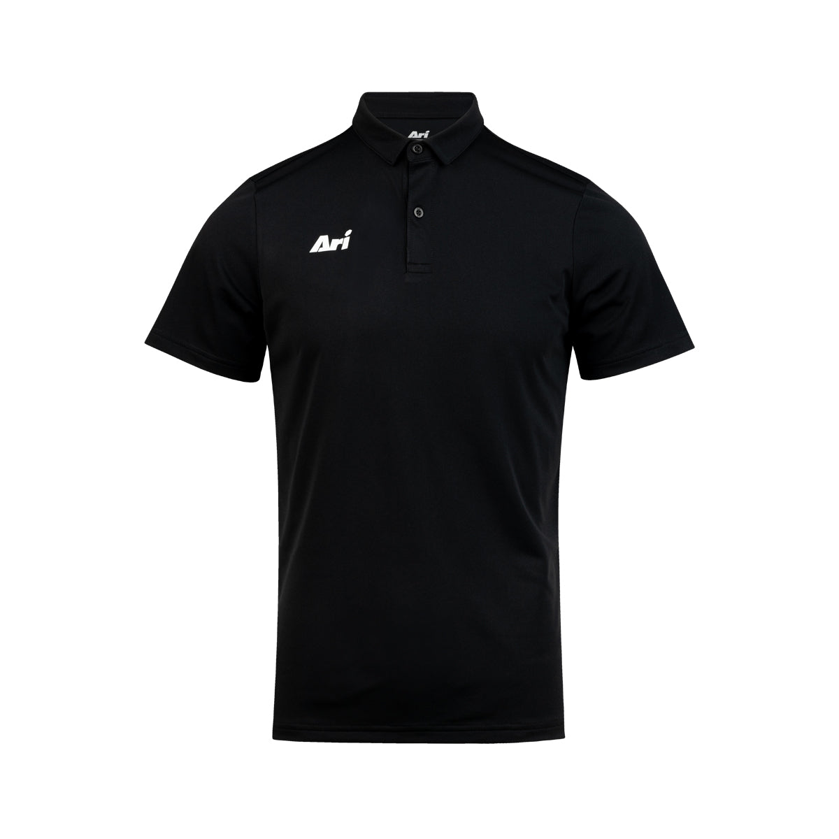 ARI ESSENTIAL BREATHABLE POLO - BLACK/BLACK/WHITE
