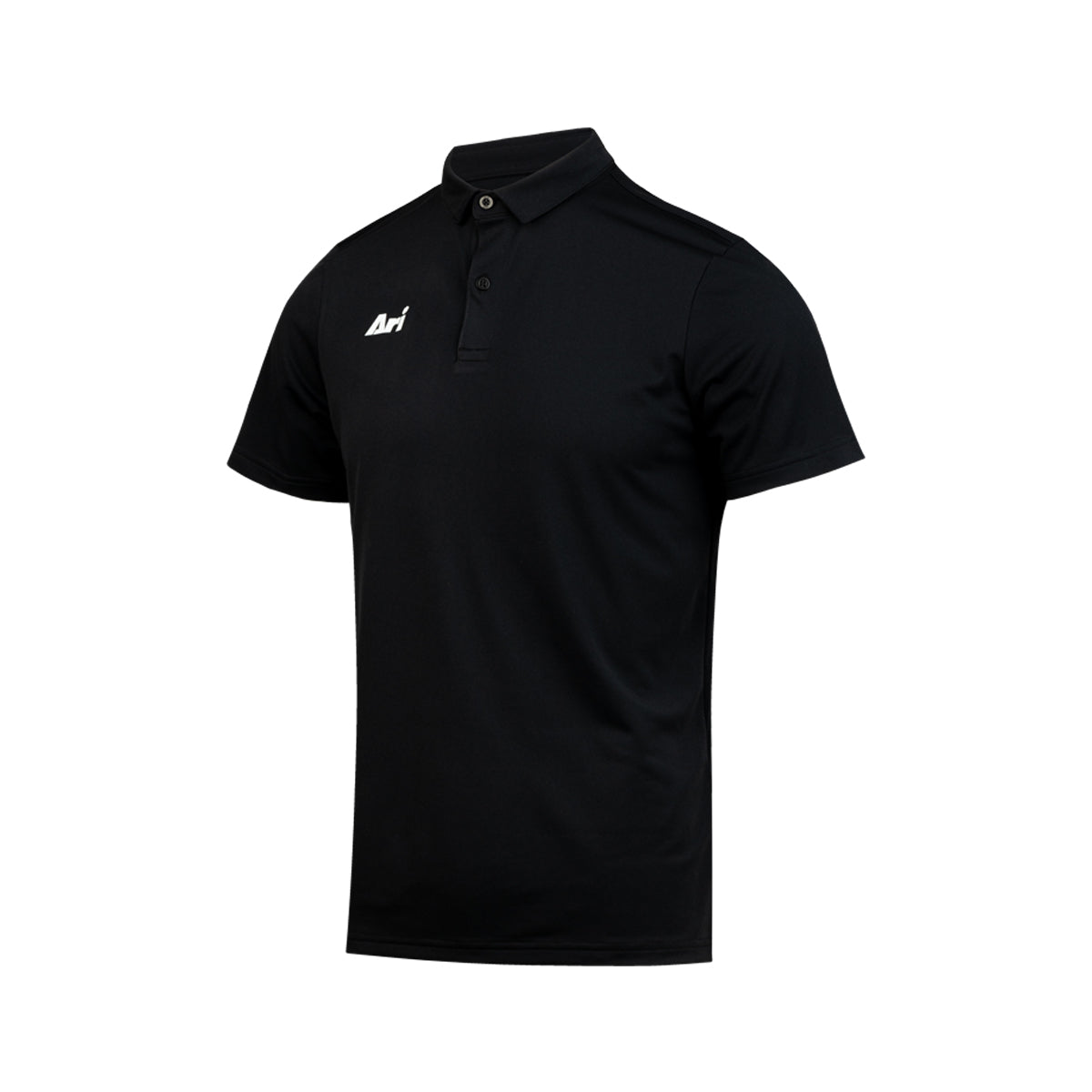 ARI ESSENTIAL BREATHABLE POLO - BLACK/BLACK/WHITE