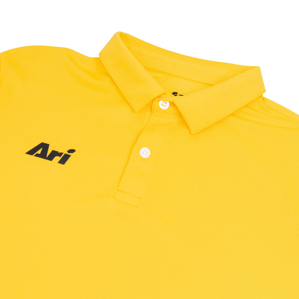 ARI ESSENTIAL BREATHABLE POLO - YELLOW/YELLOW/BLACK