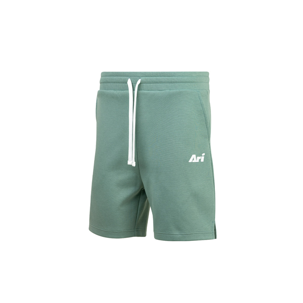 ARI ESSENTIAL SHORTS - SMOKE GREEN/WHITE/SMOKE GREEN