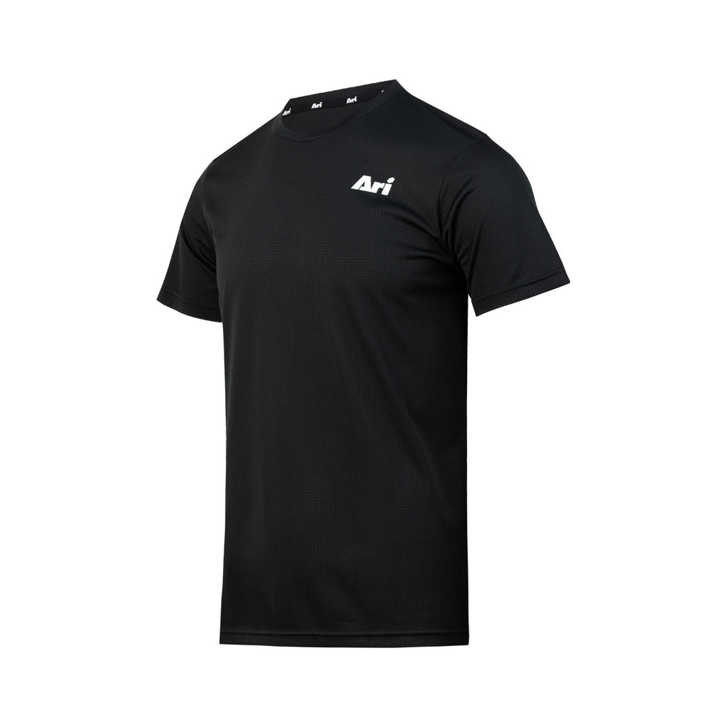 ARI ESSENTIAL STEP RUNNING TEE - BLACK/BLACK/WHITE