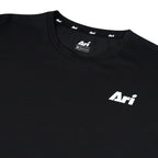 ARI ESSENTIAL STEP RUNNING TEE - BLACK/BLACK/WHITE