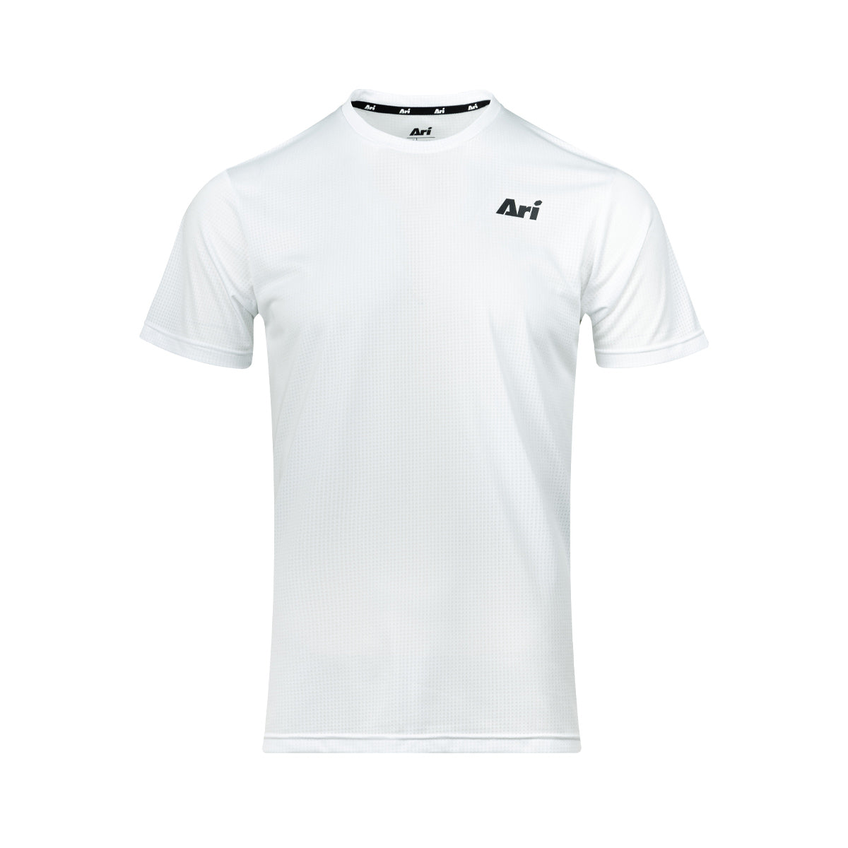 ARI ESSENTIAL STEP RUNNING TEE - WHITE/WHITE/BLACK